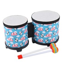 Bongo Floor Tom Drums Set for Kids Childrens Drum Percussion Music Instrument...