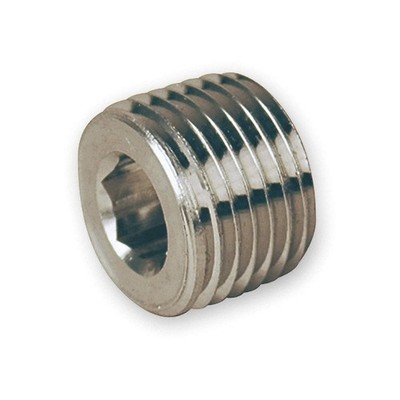PARKER 4 PHH-SS Hollow Hex Head Plug, 316L SS, 1/4 in 1DGU3