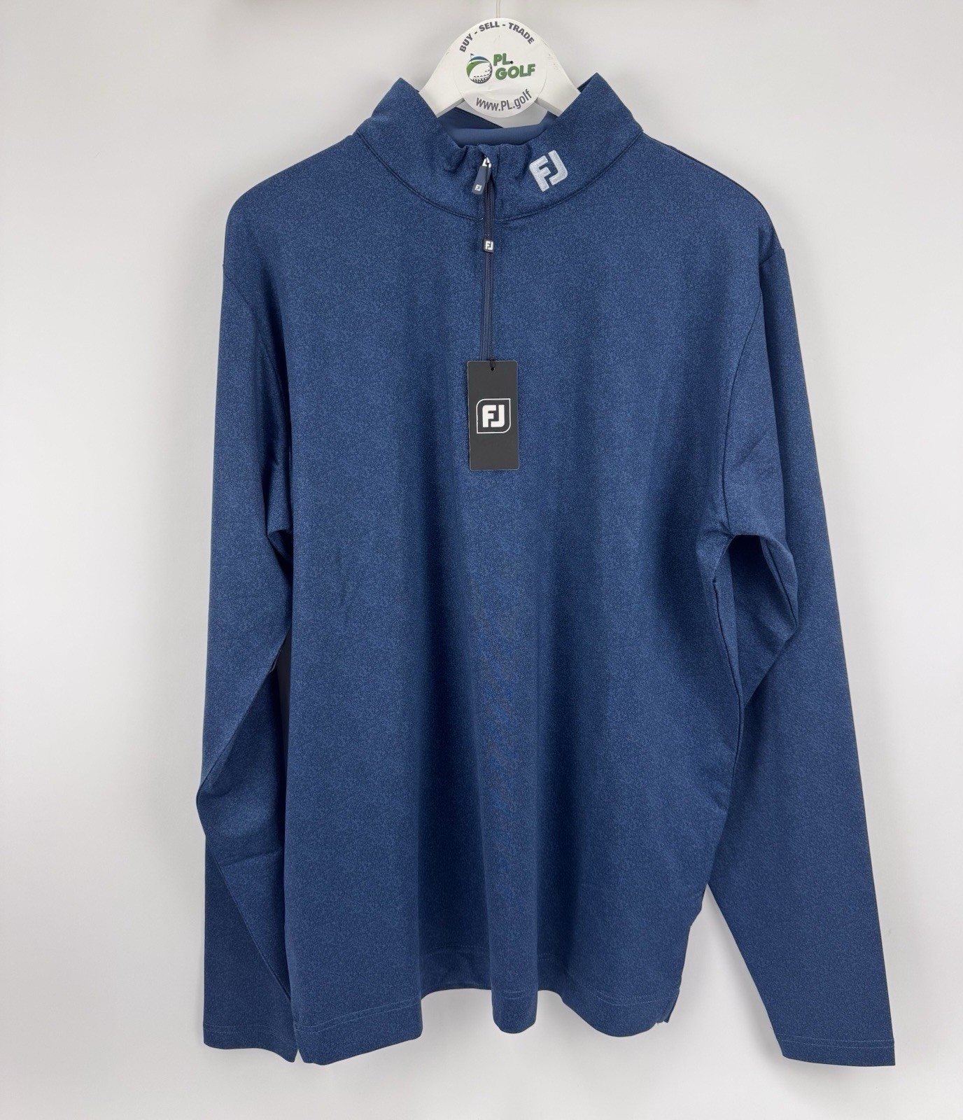 FootJoy Speckle Print Chill-Out Golf Pullover Men's Size Large/ Navy Blue/ 31711