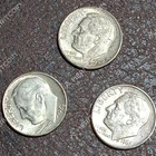(3) 1962-D and 2 @ 1964-D Roosevelt 10 Cents Dimes 90% Silver