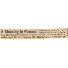 Advanced M.O. House Chicago IL 1910 Magazine Ad AF1-SS9