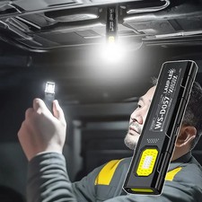 Mini EDC Flashlight with Tail Magnet USB Rechargeable COB Worklight with Clip