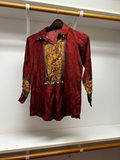 Rust color Printed Kurti in small size, causal wear