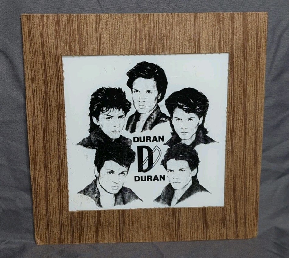 Duran Duran 1980s Carnival Mirror 6x6” Vintage New Wave Band Rare