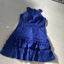 Daniella Collection Royal Blue Evening Party Dress Sz 44 Lined Ladies