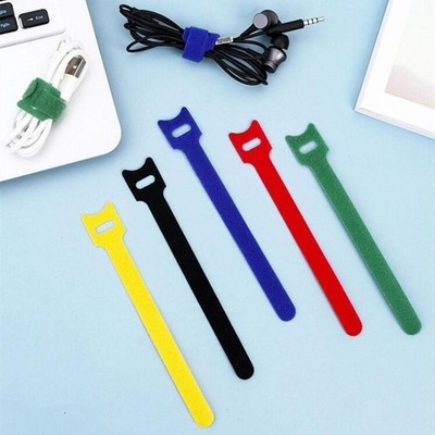 Reusable Cable Straps, Adjustable Hook Loop Fastening Ties for Wire Cord Control