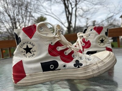 Converse Chuck Taylor All-Star Hi Queen of Hearts Sneakers Womens Size 8.5