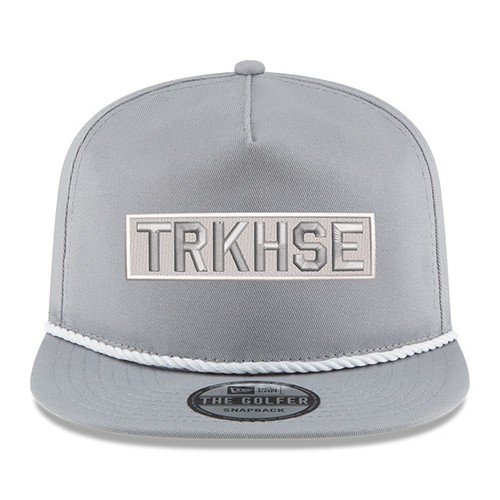Men's New Era Gray TRACKHOUSE RACING Golfer Snapback Adjustable Hat - Picture 2 of 4