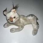 Vtg TY Beanie Baby TRACKS the LYNX Cat Bobtail Plush Stuffed Animal Toy 2001