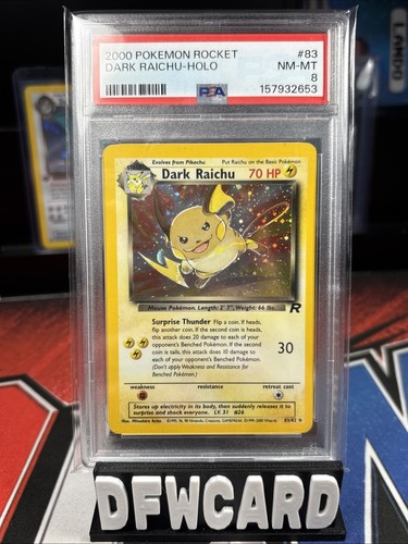 Dark Raichu (Unlimited) graded PSA 8 for sale on eBay