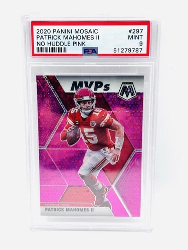 2020 Mosaic Patrick Mahomes II MVPs No Huddle Pink /20 PSA 9 Mint SSP Chiefs