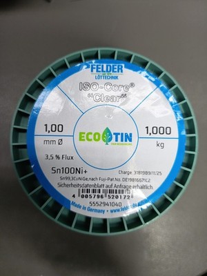 Lötdraht Sn100Ni+ 1mm 1kg 3,5% Flux ISO Core