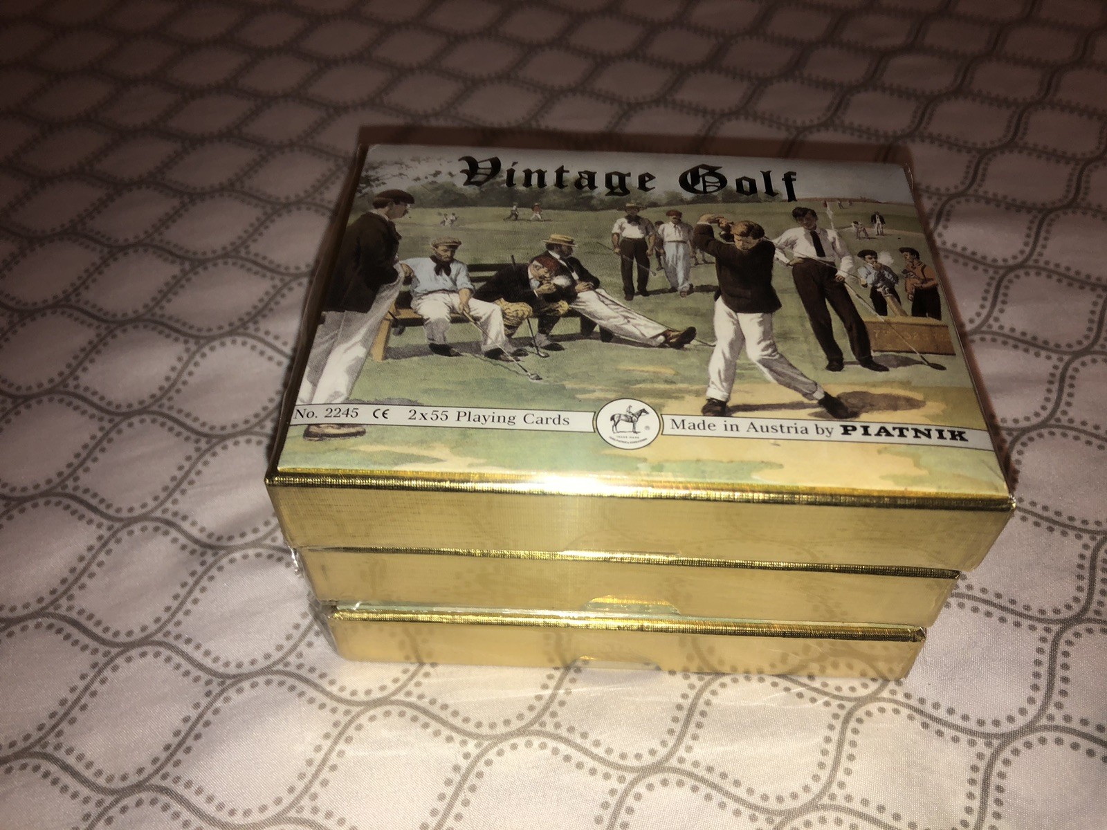 Piatnik  Vintage Golf Playing Cards ~ Austria NEW #2245 ~ SEALED