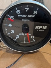 B68 Autometer Sport Comp Tach Tachometer 8000 Rpm