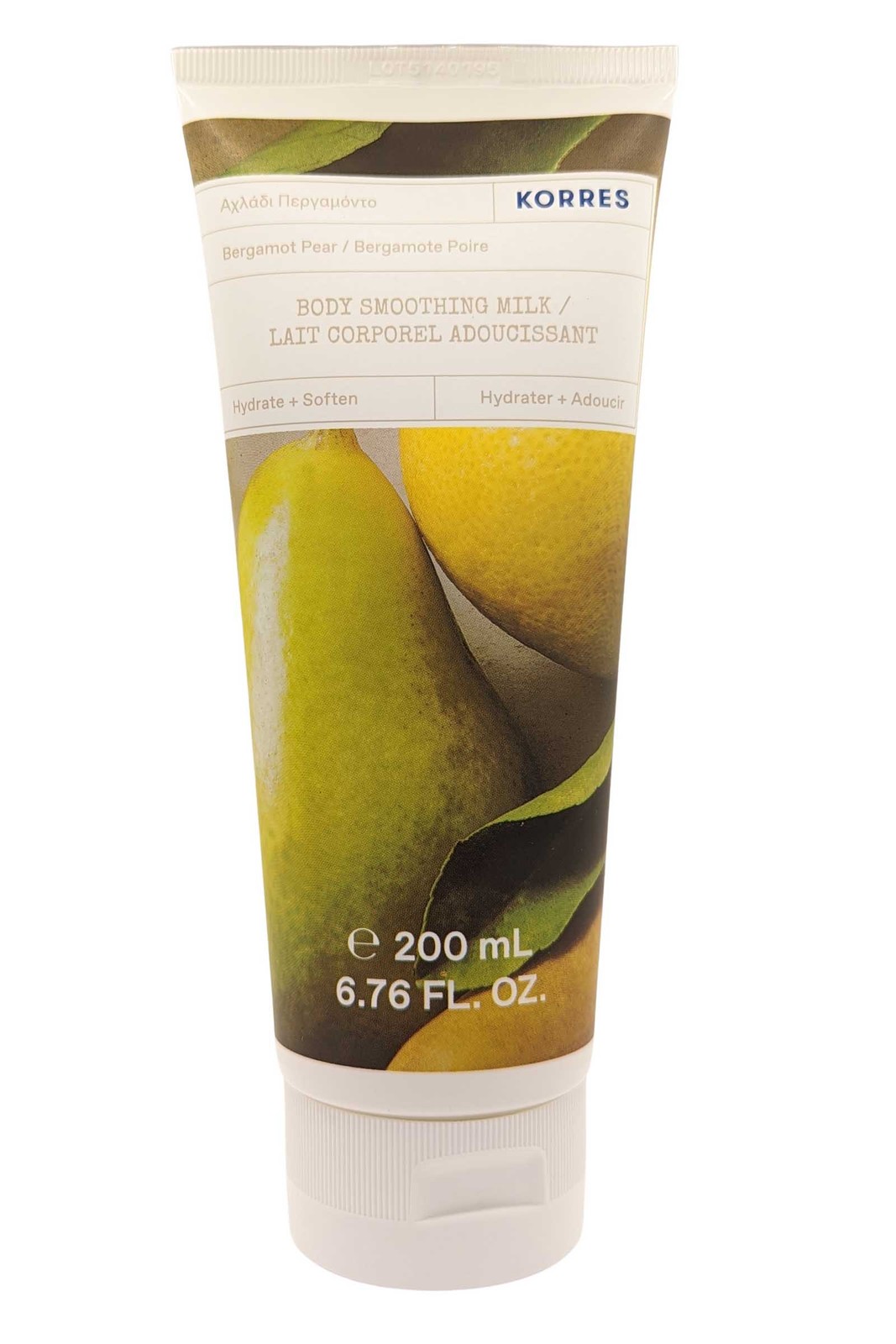 Korres Bergamot Pear Body Smoothing Milk 200ml Hydrate + Soften