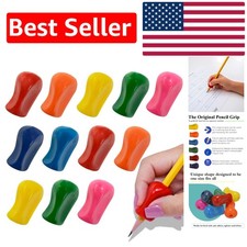12 Assorted Pencil Grippers - Universal, Ergonomic Writing Aid for Hand Fatigue