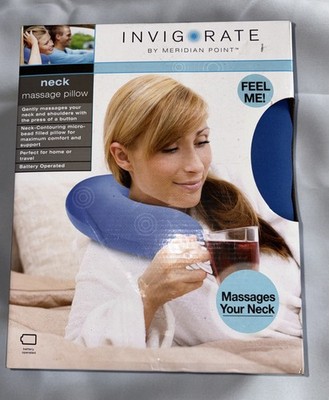 Invigorate by Meridian Point Neck Massage Pillow Relaxation Head Back Soft stuff
