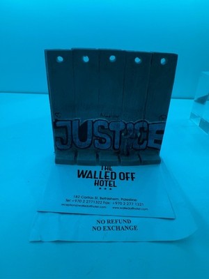 Original Banksy ''Wall Souvenir'' Justice Walled Off Hotel Exclusive Rare