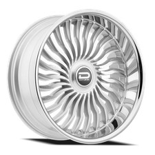 24 Dazz Snatch Silver Brushed Chromed Stainless Steel Lip 24x9 5x4.75 5x5 0mm