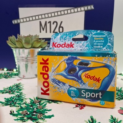 Kodak ''Sport'' wasserdichte analoge Einwegkamera 27 Fotos Exp. 06/2018 (refB.N)