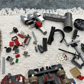 Huge LEGO Star Wars Parts Lot &ndash;Jabba&rsquo;s Sail Barge, Landspeeder, Hovertank + More