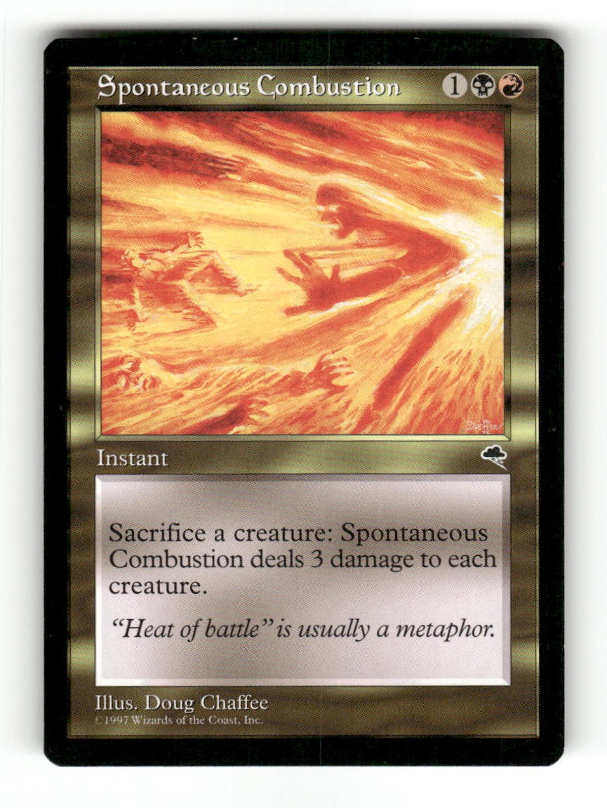 Spontaneous Combustion 273 Uncommon Tempest Magic: The Gathering Near Mint