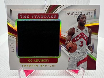 2022-23 Panini Immaculate The Standard 78/99 OG Anunoby #ICS-OGA 1by8 game worn 
