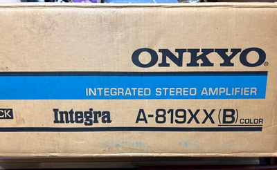 ONKYO Integra A-819XX Stereo Integrated Amplifier Black Vintage