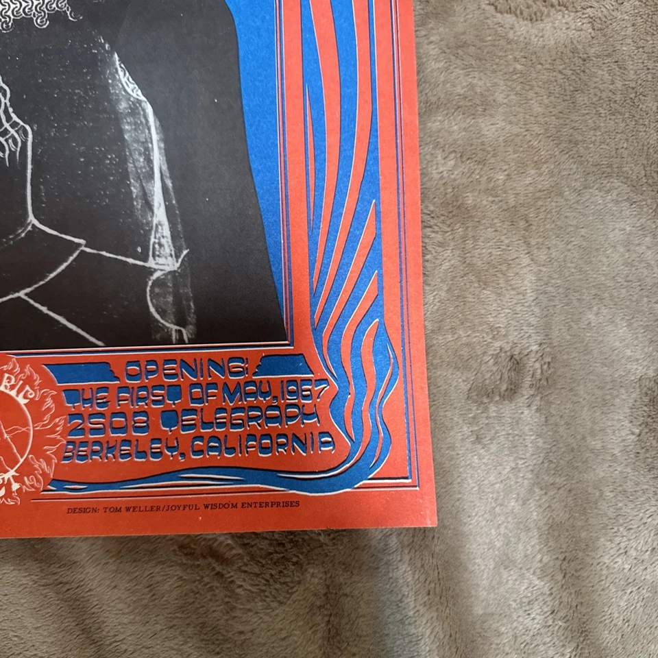 Póster De Colección Exposición de Arte Psicodélico Primera Exposición de la Costa Oeste Berkeley CA 1967 Original Foto 4 de 4