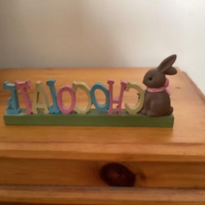 BLÜTENEIMER HASE ORNAMENT ICH WÜRDE AUF SCHOKOLADE VERZICHTEN, ABER ICH BIN KEIN QUITTER USA