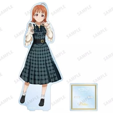 Acrylic stand/acrylic panel Chika Takami newly drawn checked one-piece costume