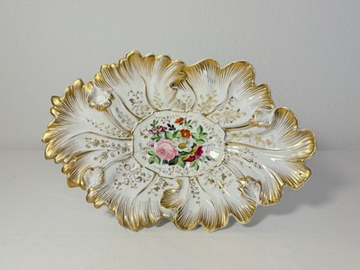 Antike Porzellan Prunk Schale SPM, Schumann, um 1850, Serving Plate TOP