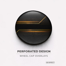 Perforated Look Wheel Cap Overlays 3d Domed Resin Center Stickers Set Of 4 Perforated Look Wheel Cap Overlays 3d Domed Resin Center Stickers Set Of 4