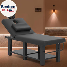 Professional Massage Table Heavy Duty - Adjustable Spa Facial Bed with Open Ches
