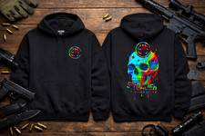 Sig Sauer Splash Multi Skull Black Hoodie Gildan 8 oz. S M L XL 2XL 3XL 4XL 5XL
