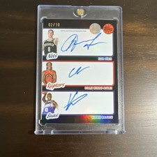 Topps 2025 Triple Autographs Basketball Card /10 Demin Murray-Boyles Maluach