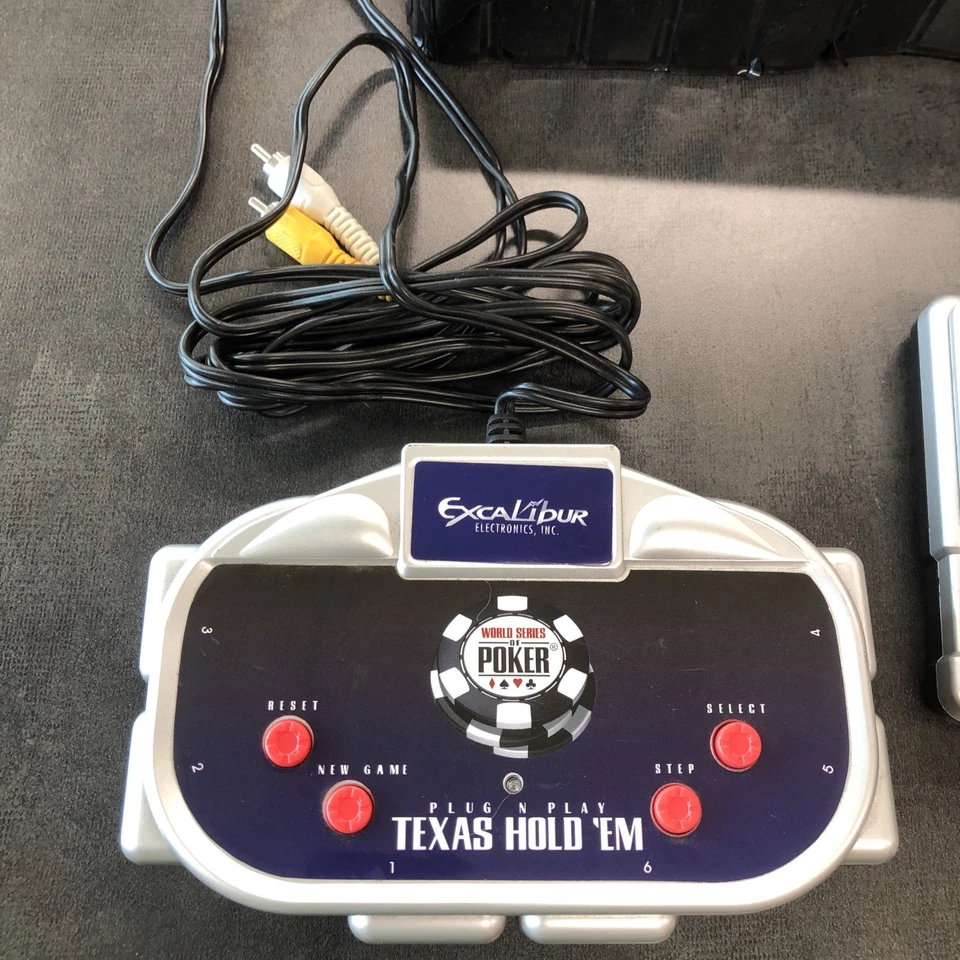 EXCALIBUR World Series of Poker TEXAS HOLD 'EM Plug & Play TV Game Untested - Image 3 of 4