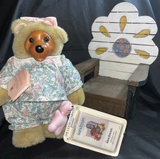 1990 ROBERT RAIKES COURTNEY BEAR SANDMAN CASSETTE TAPE  ADIRONDACK STYLE CHAIR