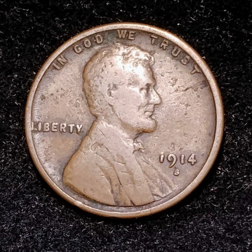 1914 S ~ LINCOLN WHEAT CENT ~ VG
