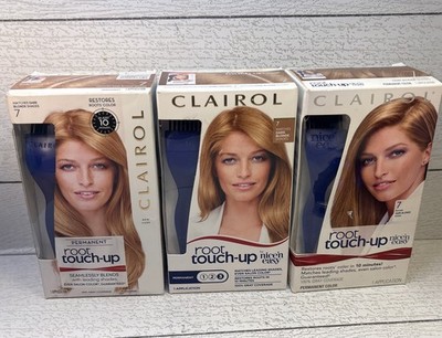 Clairol Permanent Root Touch-Up Hair Color Kit # 7 Dark Blonde Lot of 3