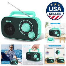 All-in-One AM/FM Portable Radio - Strong Reception for Home  Outdoor Leisure