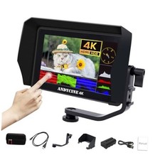 A6 Plus V2 6" On Camera Monitor Bundle, 1920x1080 IPS Field Touchscreen HDR
