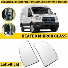 Exterior RH & LH Side View Door Mirror Glass Lower Part For 2015-22 Ford Transit
