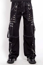 Tripp NYC Step Chain Pants Black/White 