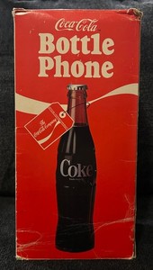 vintage 1983 Coca-Cola Bottle Phone Model 5000 With Box