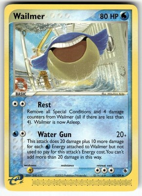Wailmer 48/109 Uncommon Ruby & Sapphire Pokemon Lightly Played