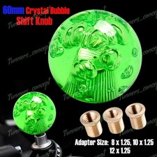 Green W-Power Ball 60mm Manual Transmission Diamond Crystal Bubble Shift Knob