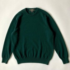 NEIMAN MARCUS Sweater Size L Dark Green Cashmere Scotland Men’s Used