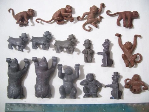 16 RARE MARX SUPER CIRCUS BEARS DOGS MONKEY ANIMALS 1/32 54MM 60MM PLAYSET