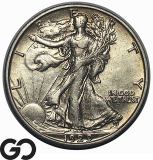 1929 S Walking Liberty Half Dollar Key Date Low Mintage Choice AU